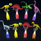 36Pcs Dinosaur LED Finger Lights Dinosaur Party Favors Glow in the Dark Light Up Finger Lights Dino Skeleton Themed Toys Bulk for Kids Birthday Party Goodie Bag Stuffer Birthday Gift Classroom Prize