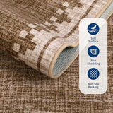 GarveeHome 3x5 Rug for Living Room Washable Cross Bordered Throw Carpet