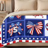 250th Anniversary Decoration, 250th America Birthday Blanket 50"X60", 250 Years Patriotic Throw Blankets for Sofa Couch Room Bed, 1776-2026 Flag Commemorative Independence Gift