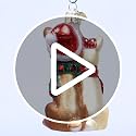Old World Christmas Rudolph and Clarice Glass Blown Ornament for Christmas Tree, Handcrafted Holiday Decoration, Rudolph Collection
