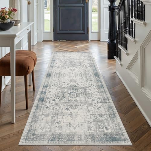 2x5 Washable Runner, Non Slip Boho Hallway & Kitchen Entry Rug