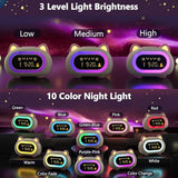 ANALOI Alarm Clock for Kids, Kids Alarm Clocks for Girls with Sleep Training Dual Alarm Eye Protection Auto Off Timer 10 Color Night Light, Cat Ok to Wake Clock, Gifts for Kids Girls