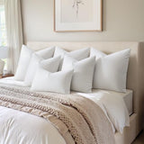 MIULEE Pack of 4 18x18 Pillow Inserts, Premium Feather and Down Decorative Throw Pillows, Fluffy and Choppable, Cotton Fabric for Sofa Bed Couch