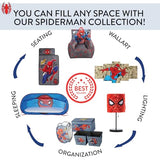 Idea Nuova Spiderman Stick Table Kids Lamp with Pull Chain, Themed Printed Decorative Shade, red and Black
