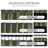 NICETOWN Buffalo Check Plaid 100% Blackout Curtains 84 Inches Long for Bedroom, Living Room Thermal Insulated Room Darkening Rod Pocket Back Tab Drapes, Olive Green, 52" W x 84" L, 2 Panels