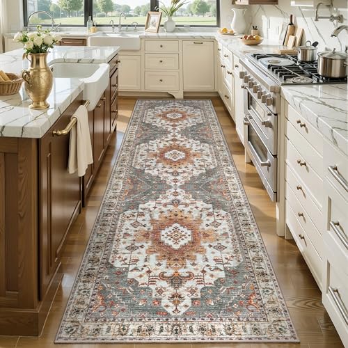 Tangsoo 3x8 Washable Runner Rugs for Hallway, Oriental Runner Rug Non Slip