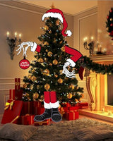 OFIHIDO Large Christmas Tree Topper,Gothic Halloween Christmas Decor for Tree,Halloween Christmas Decorations