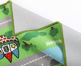 HUAHOO Kids Carpet Playmat, Car Rug for Toy Cars and Trains, Non-Slip Play Mat for Playroom & Classroom (Parking, 32x47in)