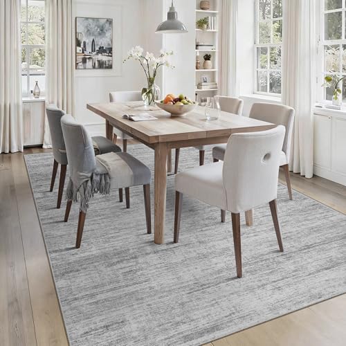 8x10 Area Rugs for Living Room,Modern Abstract Non-Slip Backing Washable Rugs,Soft Thin Large Area Rug，Stain Resistant Carpets for Bedroom Dining Room Home Decor