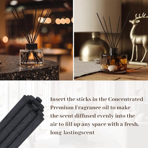 50pcs Refill Diffuser Sticks 12 inch x 4 mm Reed Diffuser for Home Fragrance Accessories Diffuser Oil Refill Office Decoration
