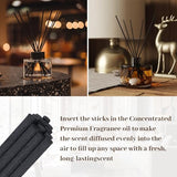 50pcs Refill Diffuser Sticks 12 inch x 4 mm Reed Diffuser for Home Fragrance Accessories Diffuser Oil Refill Office Decoration