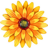 Dekomere Metal Flowers Outdoor Decor 13" Metal Sunflower Wall Art Decorations Sunflower Wall Decor for Kitchen Living Room Porch Garden Yard