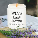 Homsolver Gifts for Wife from Husband, Funny Birthday, Mothers Fathers Day, Christmas, Anniversary, Valentines, Romantic Lavender Scented Candles