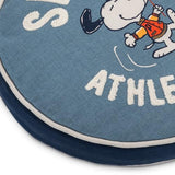 Hallmark Peanuts Round Pillow, 15.5" (Snoopy Athletic Club) Gift for Graduations, Coaches, Teammates, Friends, Fans, Collectors