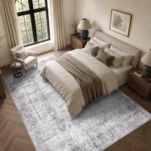 HelloTree 9x12 Vintage Washable Living Room Area Rug
