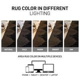 Rugshop Bohemian Stripe Stain Resistant High Traffic Area Rug Camel 2' x 3'