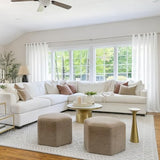 HOMEIDEAS White Linen Sheer Curtains, Linen Textured Semi Sheer Curtains 84 Inches Long, Farmhouse Light Filtering Window Drapes for Bedroom Living Room, 2 Panels, W52 x L84