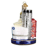 Old World Christmas Atlanta Cityscape Glass Blown Ornament for Christmas Tree, Handcrafted Holiday Decoration, Landmark Collection
