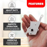 Amazing Drapery Hardware High Profile Wand Tilt Control 2ct - 1/4” Square Hole Heavy Duty Metal Mechanism for 2" Horizontal Blinds