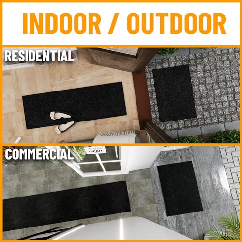 Ottomanson 2x4 Indoor Outdoor Door Mat – Non-Slip Waterproof Floor Mat