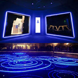 50FT/15M LED Neon Rope Lights, Blue AC110V-120V Neon Strip Light, 8x16mm Connectable Flexible Waterproof SMD2835 120LED/M Indoor Outdoor Light Strips, DIY Lighting Decoration