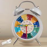 Childrens Analog Alarm Clock, Quiet Non Ticking Time Learning Clocks with Backlight Feature, Vibrant Educational Clock for Kids Room and Nursery, Ideal Early Learning Gift for Boys and Girls