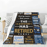 Retirement Gifts for Men, Retirement Gifts, Retired Gift for Man, Coworker Leaving Farewell Going Away Gift for Coworkers Friends, Best Gift for Retired Man 2026 Blanket 60"X 50"