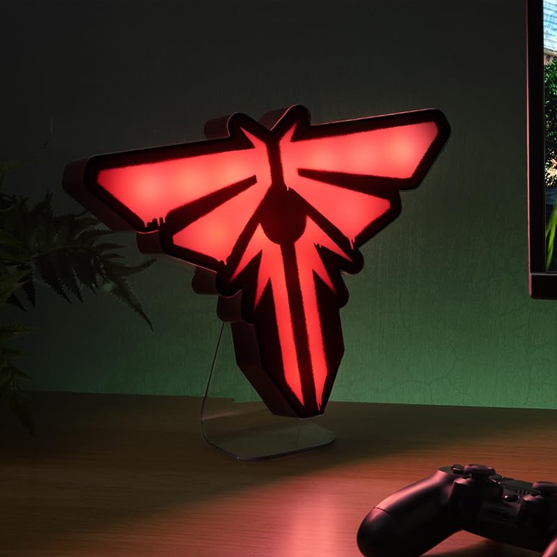 Paladone The Last of Us Firefly Light - Officially Licensed Movie Logo Light, Game & Living Room Decor and Gift, Neon Firefly Room Accessory and Nightlight for Fans of TV Show