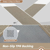 BEQHAUSE 20"x32" Entryway Rug Indoor Door Mat Non-Slip Washable,Light Beige