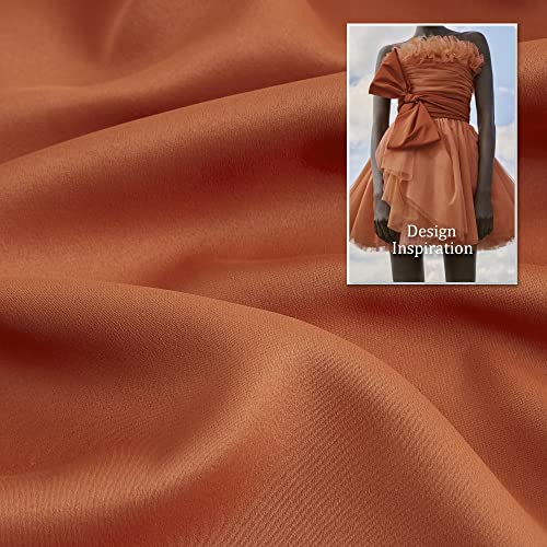 DUALIFE Rust Burnt Orange Blackout Bedroom Curtains 63 Inch Length Grommet Drapes Room Darkening Thermal Insulated (42 x 63 in, 2 Panels)