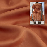 DUALIFE Rust Burnt Orange Blackout Bedroom Curtains 63 Inch Length Grommet Drapes Room Darkening Thermal Insulated (42 x 63 in, 2 Panels)