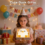 Duck Night Light, Cute DoDo Duck Lamp, Squishy Silicone Dimmable Bedside Light for Baby Nursery with Timer, Rechargeable Touch Nightlight for Boys Girls Room Decor, Birthday Gift for Kids