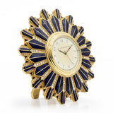 Jay Strongwater Clarence Art Deco Clock - Delft Garden - SDH6063-284