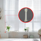 Amazing Drapery Hardware Spring Loaded Cord Tensioner for Cord Loops - Ivory, Wall or Floor Mount - 1 Pack