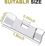 Vertical Blind Repair Vane Savers, 12PCS Metal Vertical Blind Repair Tabs, Vertical Blinds Repair Kit for Vertical Blinds Replacement Slats