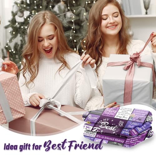 Best Friend Blanket Gifts, Best Friend Birthday Gifts for Women - Friendship Gift to My Best Friends, Bestie, BBF, Soul Sister, Long Distance Blanket Present 50x60in