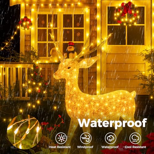 btfarm Fairy Lights Plug in with Remote, 33FT 100 LED Outdoor Twinkle Lights Waterproof with Timer, 8 Modes Indoor String Lights for Bedroom Patio Garden Wedding Christmas Decoration, Warm White