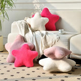 Star Pillow, Decorative Throw Pillows for Bed Couch, 15" Star Shaped Pillow Plush Floor Cushions Room Decor Pillow with Soft Faux Rabbit Fur for Sofa Bedroom Living Room