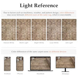 HUGEAR 2x6 Runner Rug Hallway Vintage Brown Machine Washable Retro Floral Low Pile Carpet Vacuumable Distressed Long Throw Rug Bedroom Office Bathroom Kitchen Laundry Non Slip Soft Lightweight