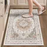 Area Rug 2x3 Entryway Rug Soft Washable Low Pile Vintage Doormat