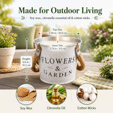 Citronella Candles Outdoor, 50oz Citronella Candle for Patio, Garden, Yard, Balcony Backyard & Camping,Total 300Hours Burning Large Summer Outdoor Candles 4 Pack