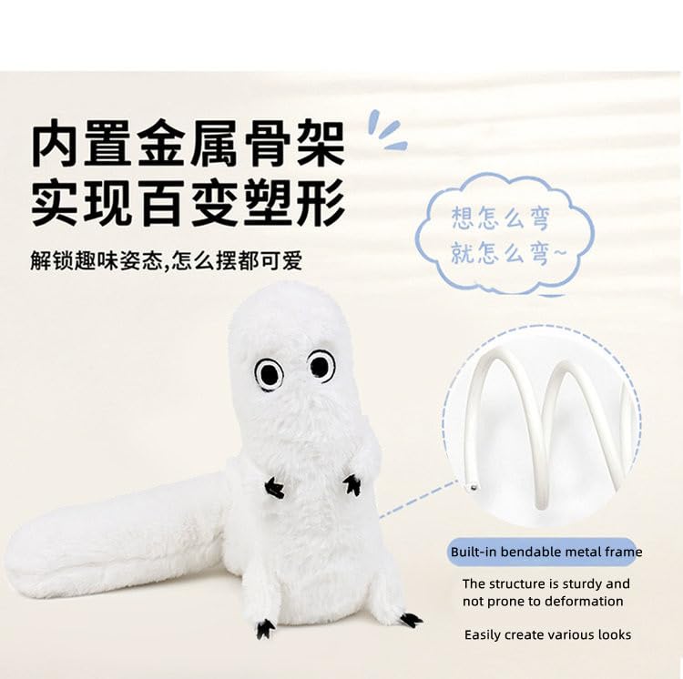 Witch Hat Atelier Cosplay White Worm Pillow Plush Deformable Figure Merch Plushies