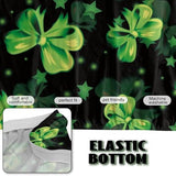 St Patrick's Day Green Leaf Armless Sofa Couch Bed Slipcovers with Elastic Bands Furniture Protector Stretchy Futon Covers Fit for Kids and Pets