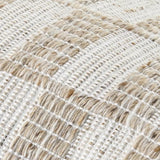 Livabliss x Galey Alix Katalina Indoor/Outdoor Accent Pillow Cover with Poly Insert, 20" L x 20" W, Beige/Checkered