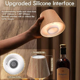 WILIT Wireless Bottle Lamp Shades for Table Lamps, 3 Level Brightness Bar Lights for Home Bar, Rechargeable Cordless Lamp for Bedroom Bar&Restaurant, Modern Wine Bottle Light, Gifts for Women