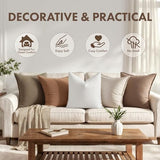 MIULEE 22x22 Inch Synthetic Down Alternative Pillow Insert