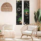Tiamon 2 Pieces Black Light Art Wall Decor Trippy Blacklight Tapestry UV Reactive Tapestry Poster Banner Aesthetic Room Hanging Backdrop for Hippie Bedroom Home Decoration(Tree of Life)