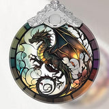 Dragon Stained Glass Ornament, Christmas Ornaments, Xmas Tree Decorations, Ornaments for Christmas Tree, Holiday Presents, Gift Exchange Ideas