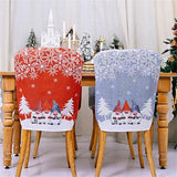 1/4Pcs Christmas Chair Back Covers Set Christmas Dining Chair Covers for Hotel Home Kitchen Christmas Party Decoration