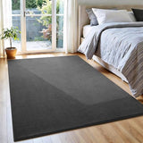 Vasofe Grey Rug for Bedroom Living Room, 4x6 Area Rugs, Modern Washable Rug